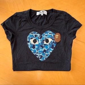 Play Comme des Garçons x BAPE shirt